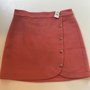 New with Tags Loft Pink Wool Blend Mini Skirt